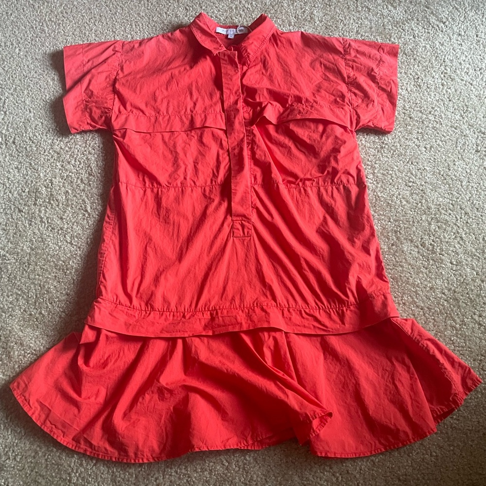 HUNTER BELL Women's Addison Dress in Vibrant Orange - Picture 7 of 15